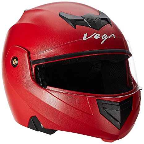 Vega Crux CRX-R-M Flip-up Helmet (Red, M)