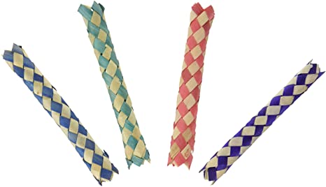 12 Chinese Finger Traps - Assorted Colors