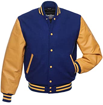 Stewart & Strauss Original Varsity Letterman Jackets (48 Team Colors) Wool & Leather XXS to 6XL
