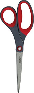 Scotch 'Precision' Scissors - 20 cm, Grey/Red, 1 Pair