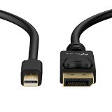 Mini DP to DP Cable Rankie Gold Plated Mini DisplayPort to DisplayPort Cable 4K Resolution Ready 6ft