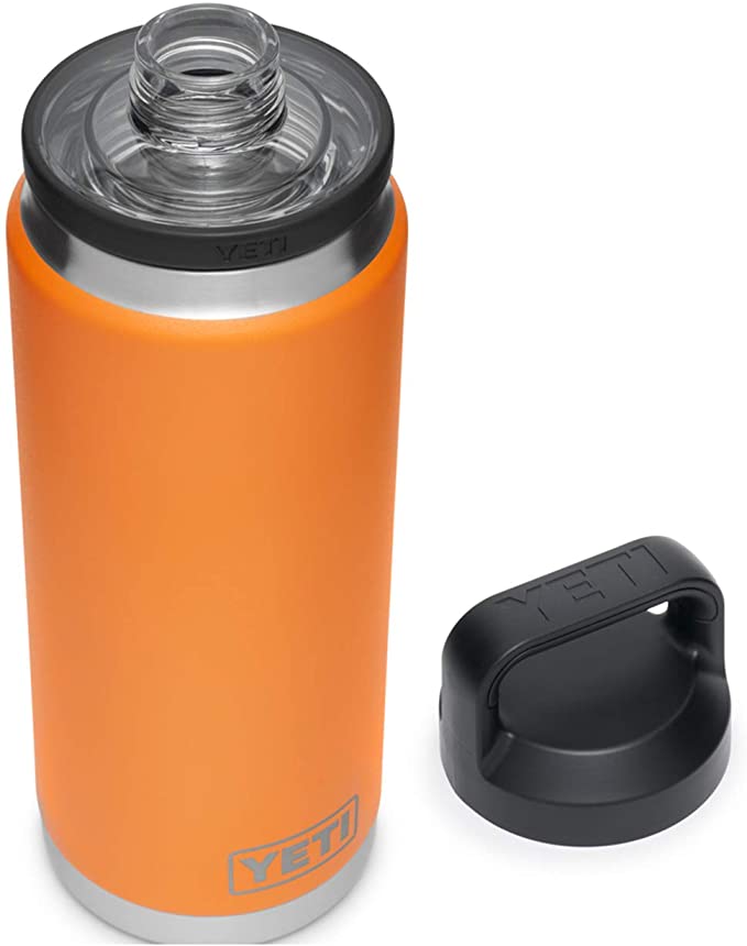 YETI Rambler 26 oz Bottle, Vacuum Insulated, Stainless Steel with Chug Cap, King Crab