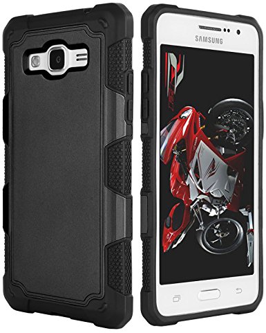 Galaxy Grand Prime Case, Galaxy G530 Case, BENTOBEN Shockproof Hybrid Dual Layer Protective Case Cover for Samsung Galaxy Grand Prime G530 G530H G530F G530A G530T S920L G530M G530P G530R, Black