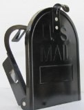 6 14 Inch RetroFit Mailbox Door Replacement - Black