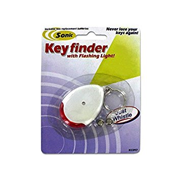 Kole Imports KC097 Sonic Key Finder Key Chain with Flashing Light