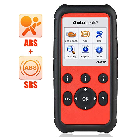 Autel AutoLink AL609P Pro OBD2 Scanner with ABS SRS Diagnosis Auto VIN Automotive Scan Tool Read Erase Check Engine Fault Codes