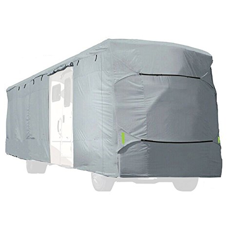 Goplus Deluxe Vented RV Motorhome Camper Travel Trailer Covers UV Resistance (Fits 25'-26' RVs)