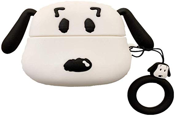 TXGOT Case Compatible with AirPods Pro Case 2019,Cute 3D Funny Cartoon Character Shock & Scratch-Resistant Silicone Airpod Pro Cover for AirPods Pro Charging Case (Snoopy)