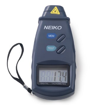 Neiko® 20713A Digital Tachometer, Non-contact Laser Photo | 99,999 RPM Accuracy