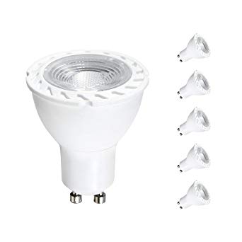 ANC GU10 Spotlight Bulbs with 30 Degree Beam Angle,6W LED Dimmable Bulbs(40W Equivalent),500 Lumens 3000K Warm White Spot Light Bulbs 5 Pack