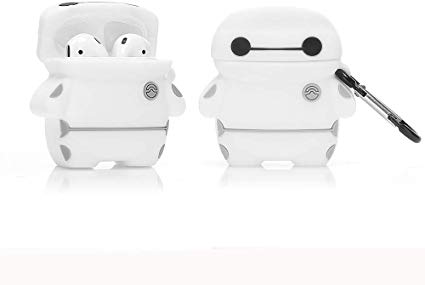 ZAHIUS Silicone Case Compatible for Apple Airpods 1&2 Funny Cover[3D Cartoon Pattern][Designed for Kids Girl and Boys](Baymax)