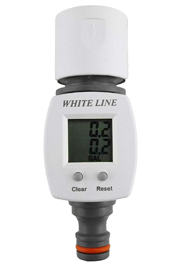 Digital Water meter with click-lock fittings for easy connection,measures up to 1000l