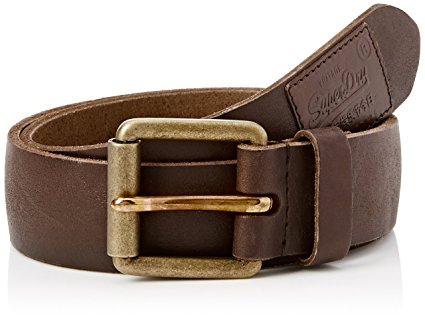 Superdry Men's Western Classic Belt, Dark Brown