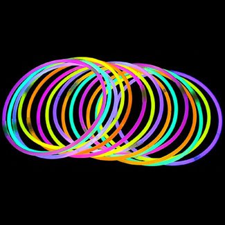 100 20" Lumistick Brand Glowstick Necklaces Assorted Colors