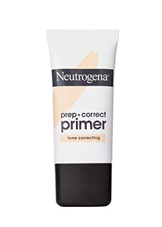 Neutrogena Prep   Correct Primer for Tone Correcting, Peach-Toned Makeup Primer with Seaweed Extract to Help Even Skin Tone & Reduce Dark Spots, 1.0 oz