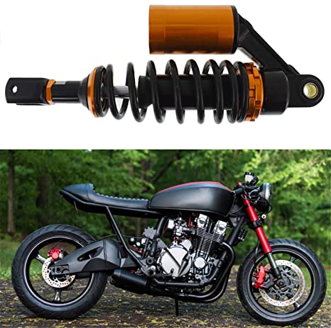 munirater Motorcycle Rear Air Shock Absorbers 280mm/11 Possbay Round Replacement for Honda Yamaha Scooter 50cc 70cc