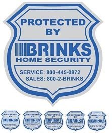 1 Home Security Yard Sign and 5 Security Stickers Decals