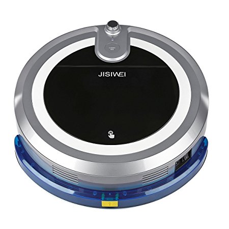 JISIWEI I3 Smart Vacuum Cleaner Cleaning Robot Remote-Controlled Robotic Hoovers Automatic and Intelligent Sweeping Machine with Camera(Grey)