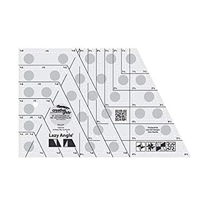 Creative Grids Lazy Angle Quilting Ruler Template CGR3754