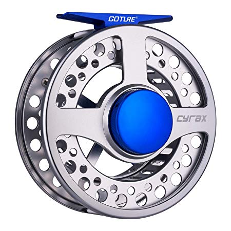 Goture Large Arbor Fly Fishing Reel - CNC-Machined Aluminum Fly Reel for Redfish, Trout, Bass - 3/4wt, 5/6wt,7/8wt,9/10wt Fishing Reel