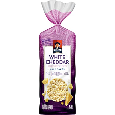 Quaker Rice Cakes, White Cheddar, 5.46 Ounce