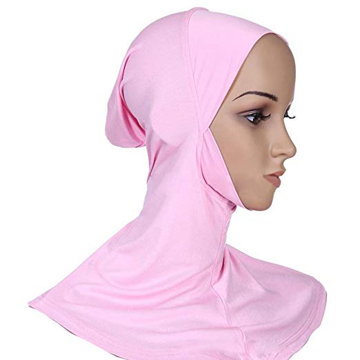 Bluelans Women's Islamic Full Cover Turban Headwrap Bonnet Hat Hijab Cap Under Scarf Light Black