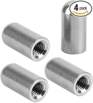 Door Pin Guides Compatible with Wrangler, Stainless Steel Door Hinge Pin Bolts Guides Anti-Rust Hinge for 1997-2020 Wrangler JK JKU JL JLU TJ - 4 Pcs