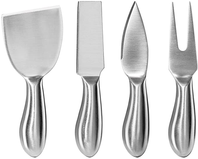 Oggi Stainless Steel 4-Piece Cheese Knife Set