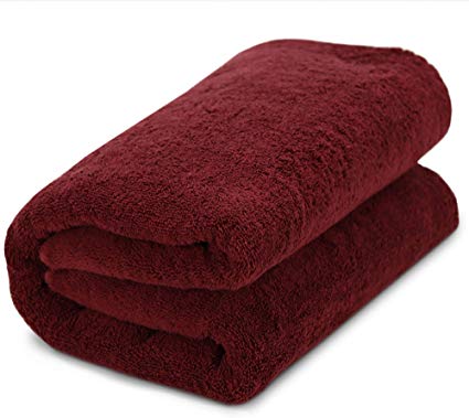 Chakir Turkish Linens 40x80 Inches Turkish Cotton 700 GSM Luxury Hotel & Spa Quality Multi-Purpose 1 Pack Thick Eco-Friendly Extra Large Bath Sheet/Towel, Cranberry