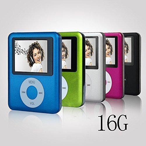 ACE DEAL MINI 16G Memory Blue Color Slim Classic Digital LCD MP3 Player  MP4 Player MP3 Music Player