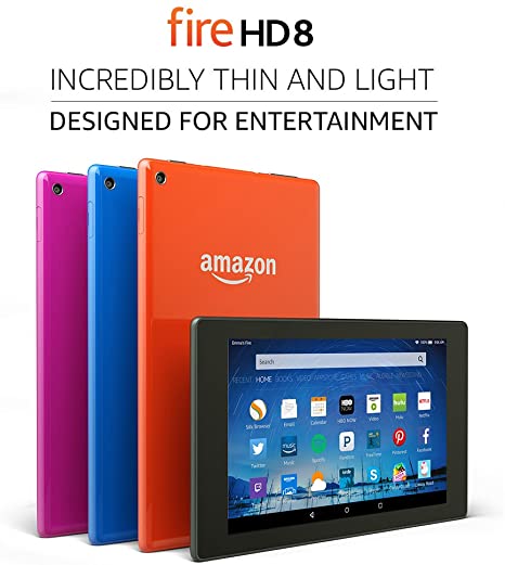 Fire HD 8 Tablet, 8" HD Display, Wi-Fi, 16 GB - Includes Special Offers, Black (Previous Generation - 5th)