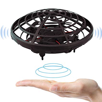 BOMPOW Drones, Interactive Mini Drone for Kids Children and Adults, Rechargeable Hand Controlled Gesture RC Drone Quadcopter with 2 Speed Models and LED Indicator