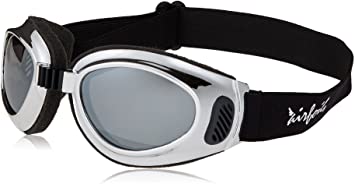 Pacific Coast Airfoil Goggles (Chrome Frame/Silver Mirror Lens)