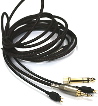 Replacement Audio Upgrade Cable for Sennheiser HD650, HD600, HD580, HD58X, HD660S, Massdrop HD6XX Headphones 2meters/6.6feet