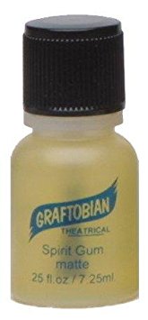 Graftobian Spirit Gum 0.25 Ounce Theatrical Adhesive