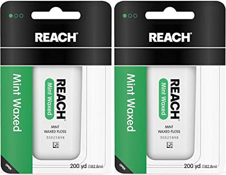 Reach Mint Waxed Floss 200 Yards (Pack of 2)