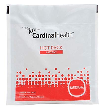 Cardinal Health 11450-040 Instant Heat Therapy Pack, Disposable, 6 in. x 6.5 in, Medium (Pack of 40)