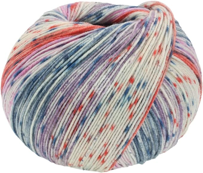 Lana Grossa Meilenweit 100 Seta Cocoon Yarn, 3361 Multi