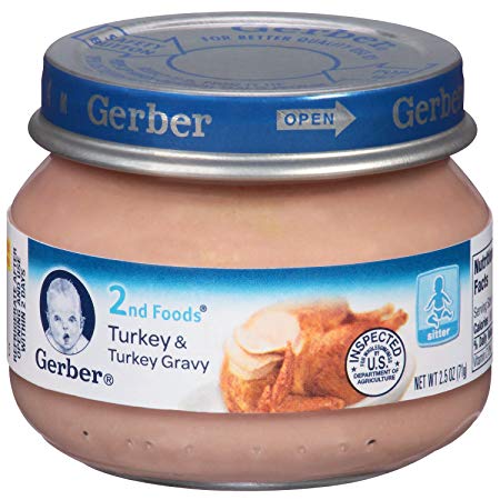 Gerber 2nd Foods Turkey and Turkey Gravy, 2.5 oz