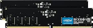 Crucial RAM 64GB Kit (2x32GB) DDR5 5200MHz (or 4800MHz) Desktop Memory CT2K32G52C42U5