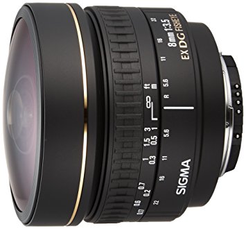 Sigma 8mm f/3.5 EX DG Circular Fisheye Fixed Lens for Nikon SLR Cameras