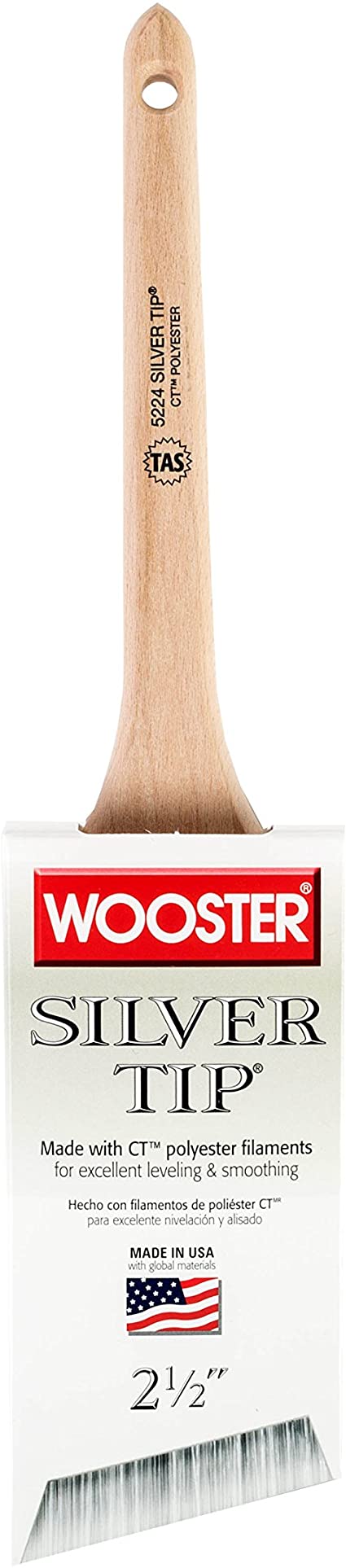 Wooster Brush 5224-2 1/2 Sash Paint Brush, 2.5 Inch
