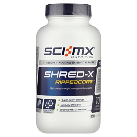 Sci-MX Nutrition Shred-X Rippedcore Fat Burning Capsules - Tub of 100