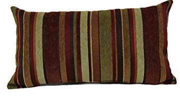 Brentwood Originals 2073 Carnival Stripe Toss Pillow, 14 by 24-Inch, Copper