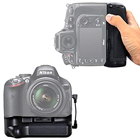 Multi Power Battery Grip for Nikon D7200, Nikon D7100 DSLR Cameras plus 2 High Capacity Replacement EN-EL15 Batteries
