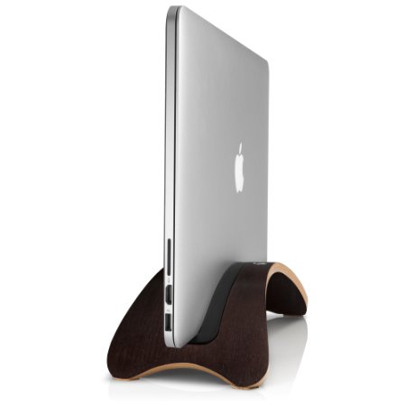 Twelve South BookArc mod for MacBook, espresso | Modern wood desktop stand for MacBook Air/MacBook Pro
