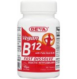 Deva Vegan Vitamins Sublingual B-12 90 Tablets Pack of 2