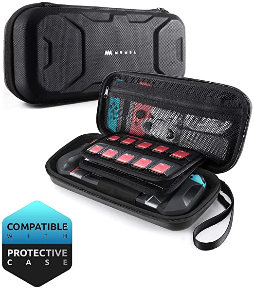 Mumba Switch Carrying Case, [Plus Version] Portable Protective Travel Carry Handbag Pouch for Blade/Battle Case [Large Capacity] (Black)