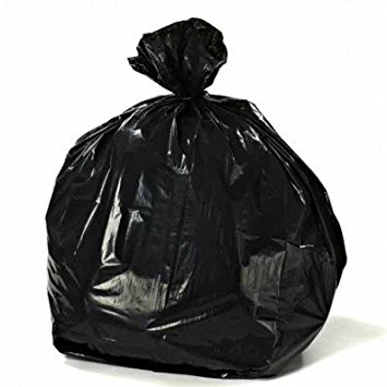Plasticplace 25-30 Gallons Trash Bags, 3 Ply, Black, 30" x 36", 1.7 Mil 100/case