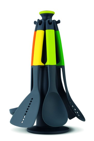 Joseph Joseph Elevate Kitchen Utensil Set with Storage Carousel, 6-piece, Multi-color